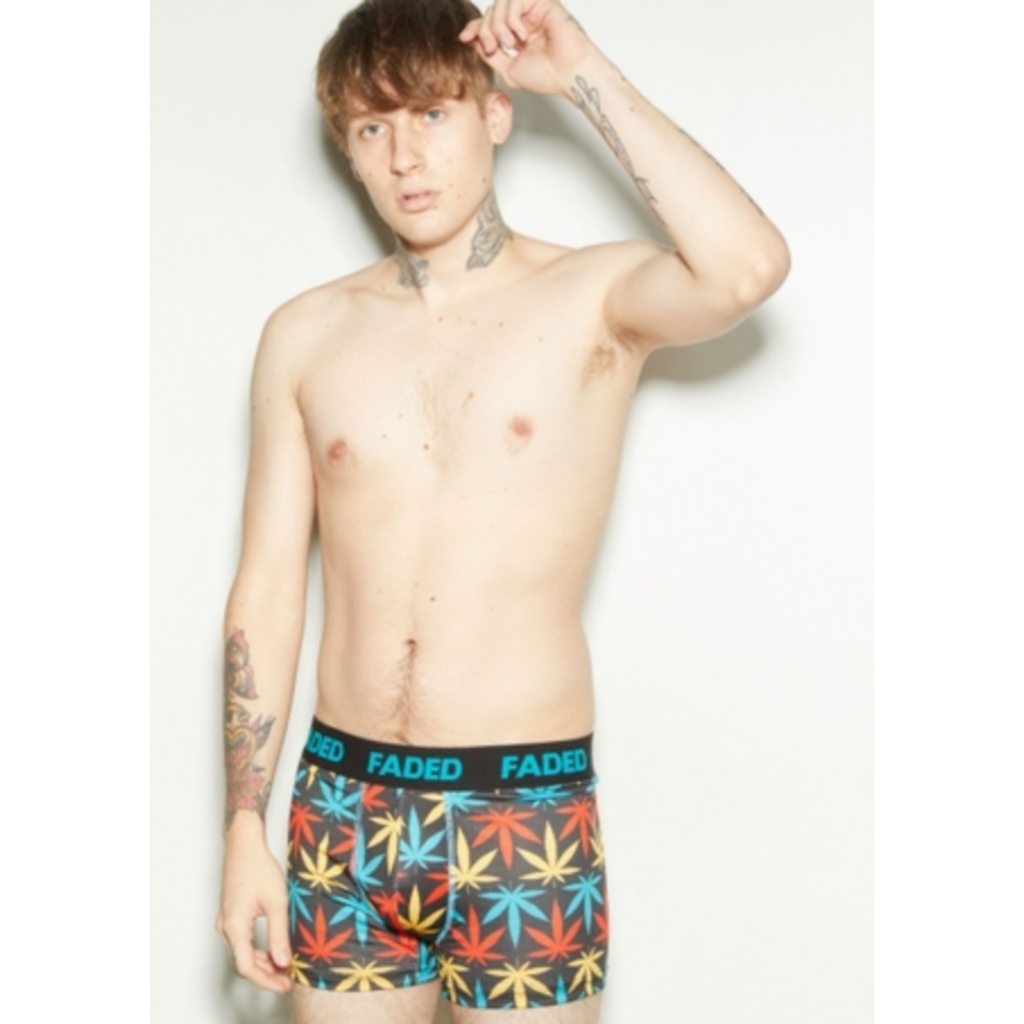 Black Faded Mary Jane Print Active Trunks Nwt S